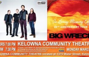 Big Wreck – 20th Anniversary Tour in Kelowna! Big Wreck live in Kelowna BC