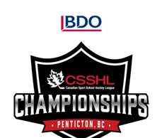Tickets on sale for 2018 BDO CSSHL Championships BDO CSSHL CHAMPIONSHIPS