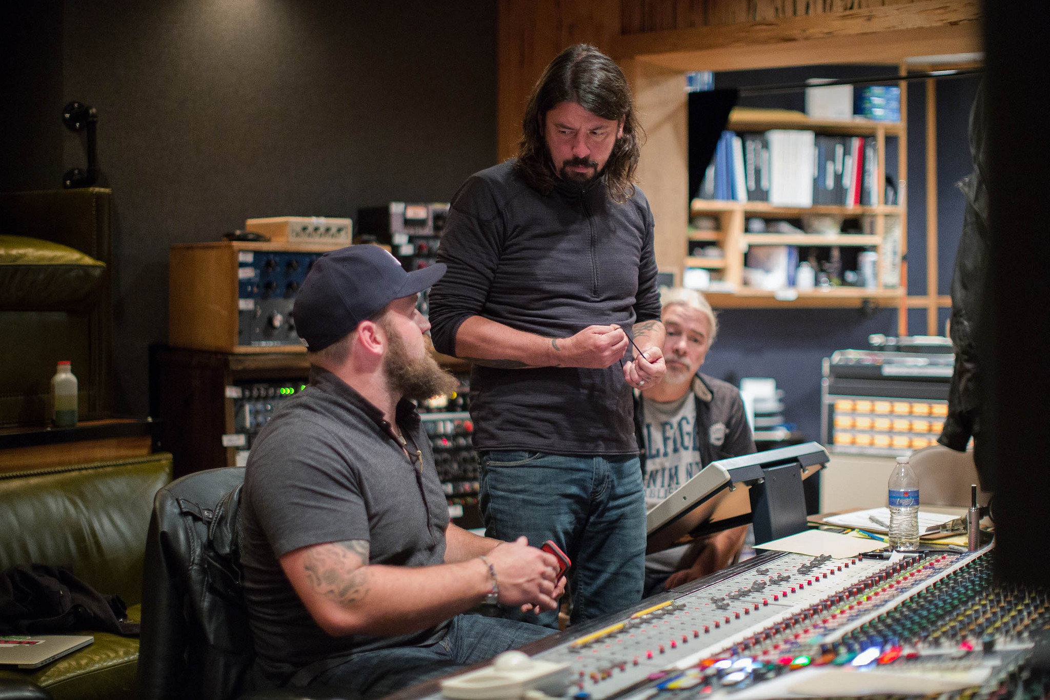 dave grohl pictured in the old mushroom studio in vancouver (currently located in toronto)