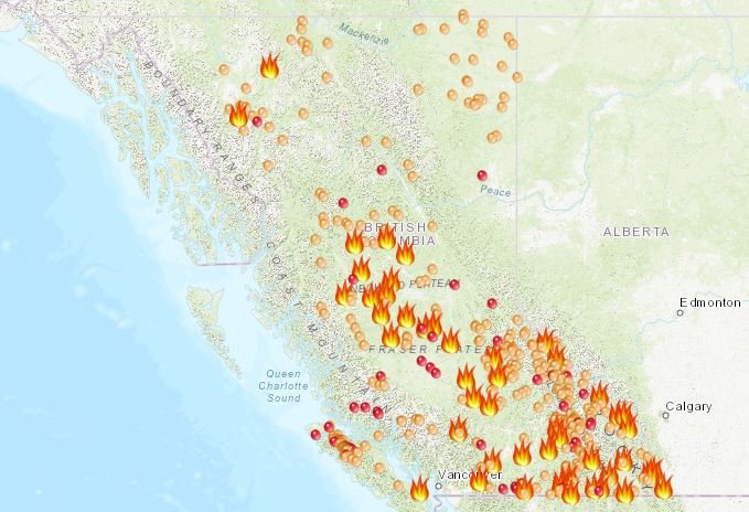 BC Wildfire Map