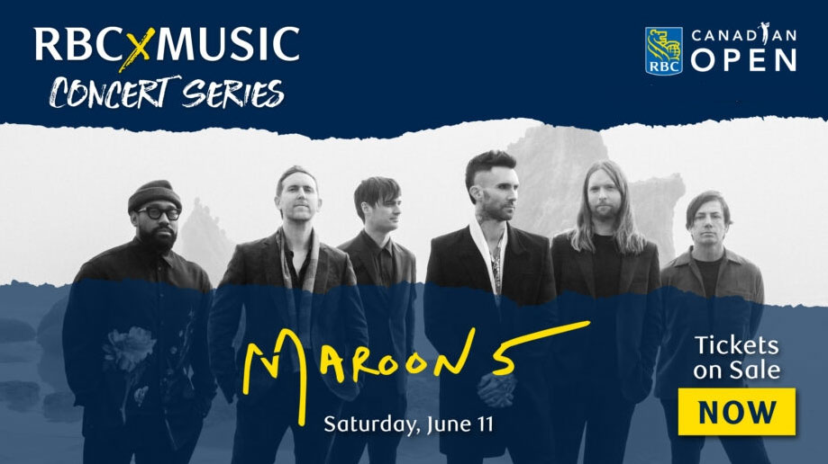 Maroon 5 and Flo Rida to headline RBCxMusic Concert Series at 2022 RBC Canadian Open