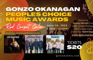 Gonzo Okanagan People’s Choice Music Awards 2023 Announcement Gonzo Okanagan People's Choice Music Awards