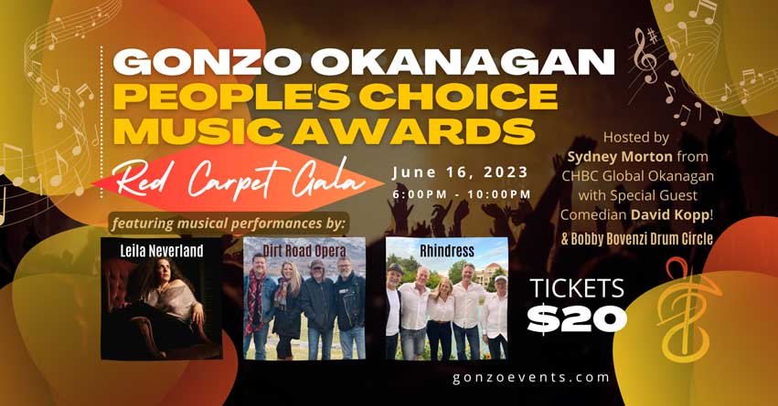 Gonzo Okanagan People's Choice Music Awards