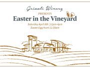Easter egg hunt in the vineyard
