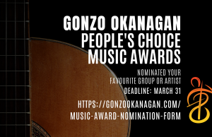 1 WEEK LEFT! Gonzo Okanagan People’s Choice Music Awards 2023