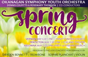 Okanagan Symphony Youth Orchestra Spring Concert to feature graduating students