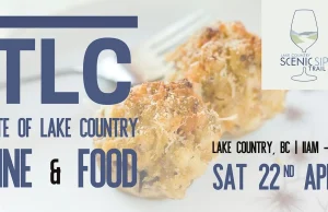 Taste of Lake Country wine, food pairing event April 22