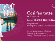 Tickets on sale now for Opera Kelowna’s production of Cosi fan tutte