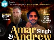 Amar Singh and Andrew Crone at Dakoda’s Comedy Lounge