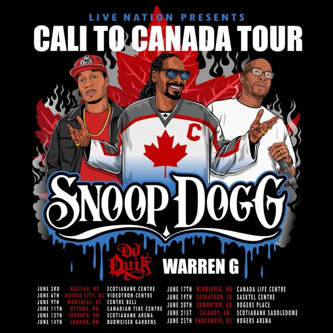 Snoop Dogg announces Cali to Canada Tour