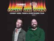 Comedians Jon Dore and Dave Merheje at Creekside Theatre, Lake Country