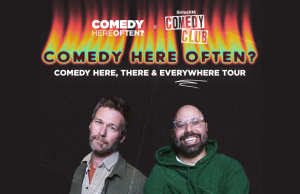 Comedians Jon Dore and Dave Merheje at Creekside Theatre, Lake Country