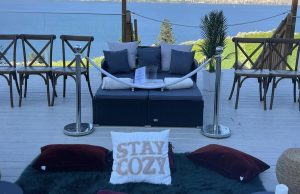 Movie under the stars at Oak Estate Winery in Summerland